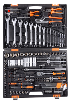 Набор инструментов, 1/2", 1/4", CrV, в кейсе 151 предмет Вихрь